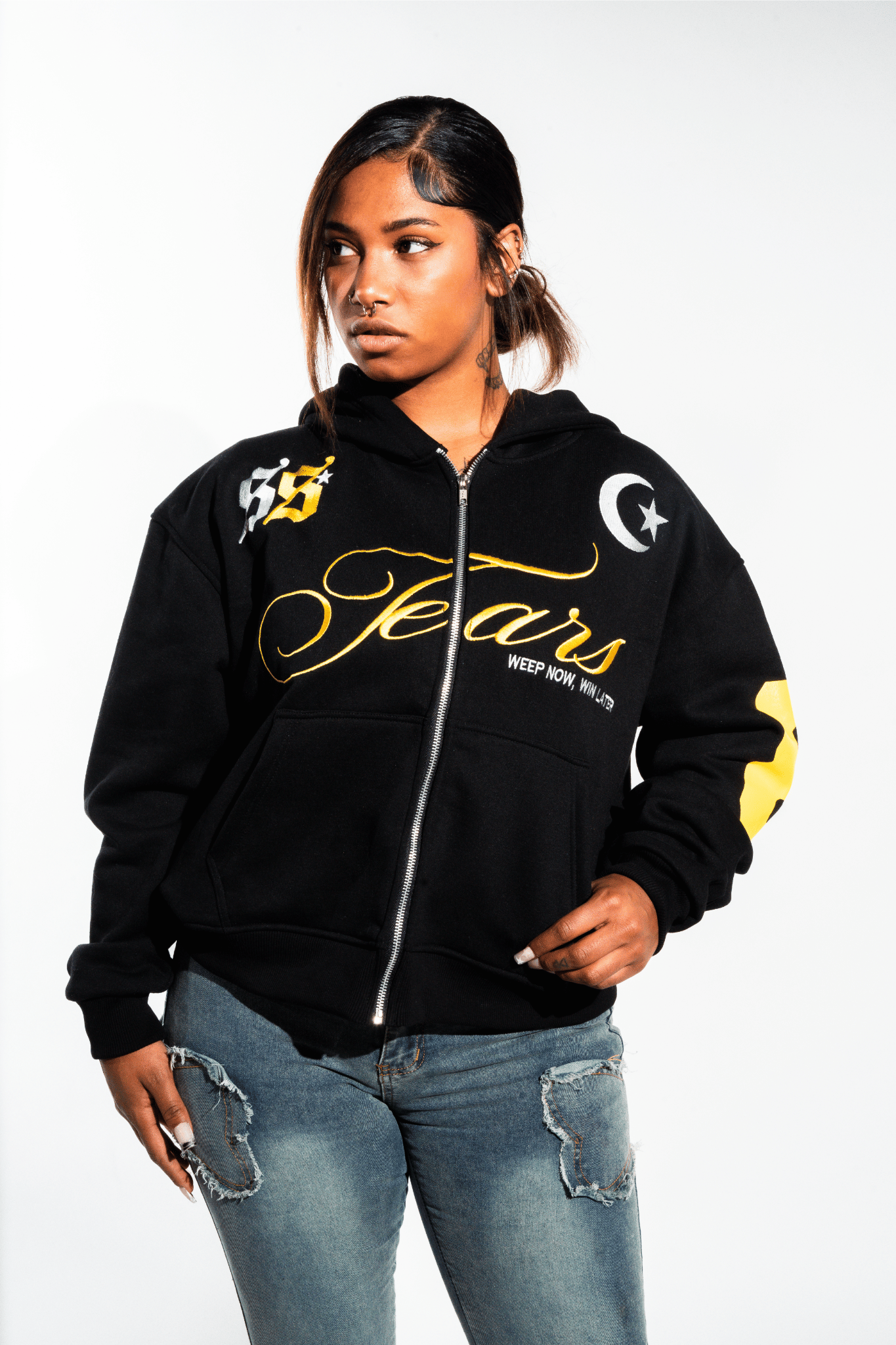 TEARS Zip Hoodie (GOLD)