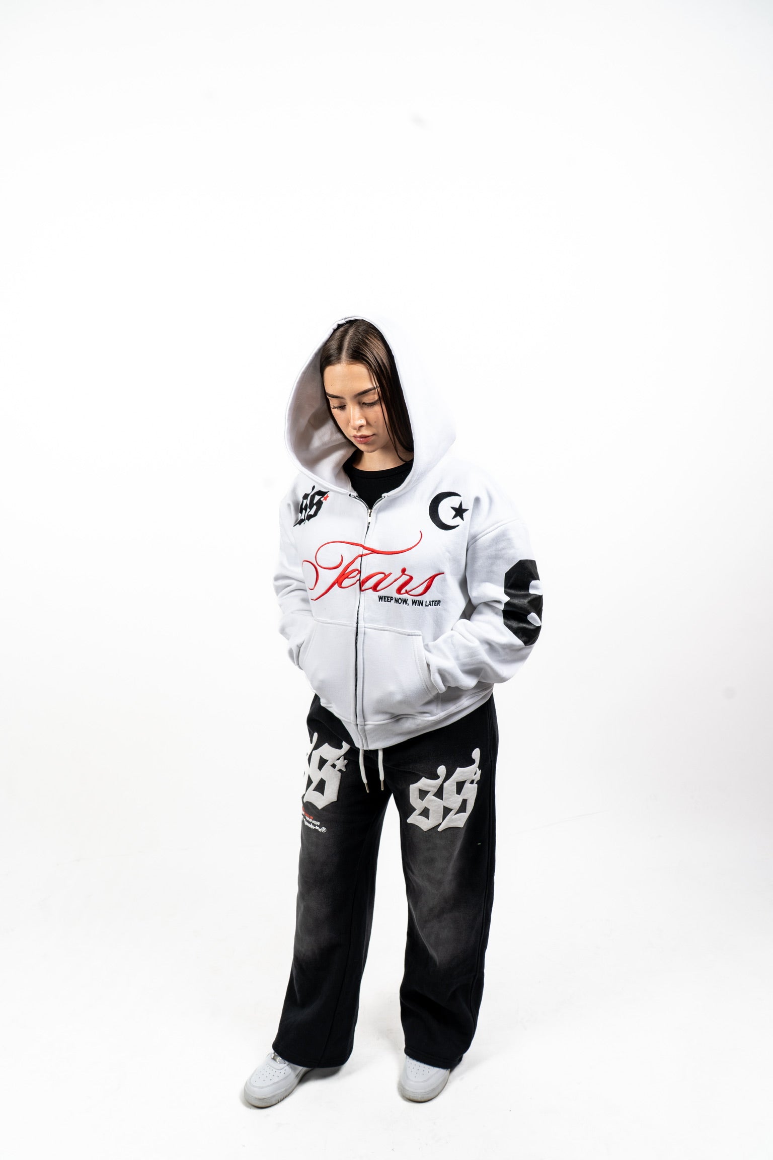 TEARS Zip Hoodie (PABLO WHITE)