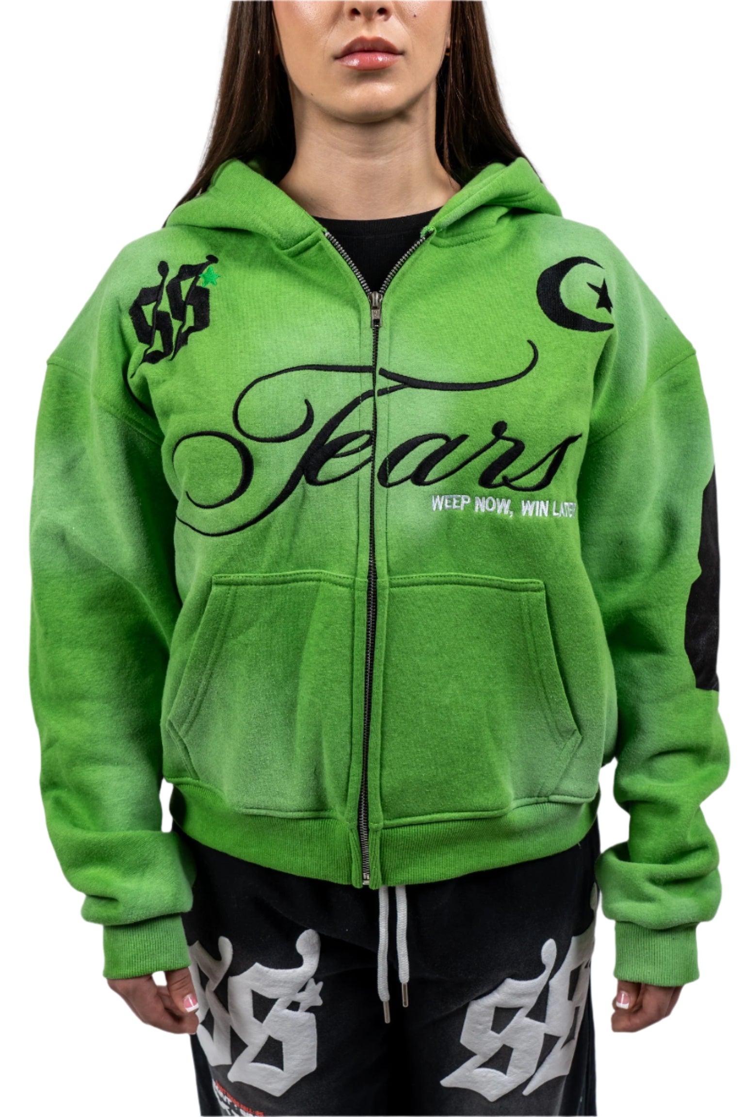 TEARS Zip Hoodie (JADE GREEN)