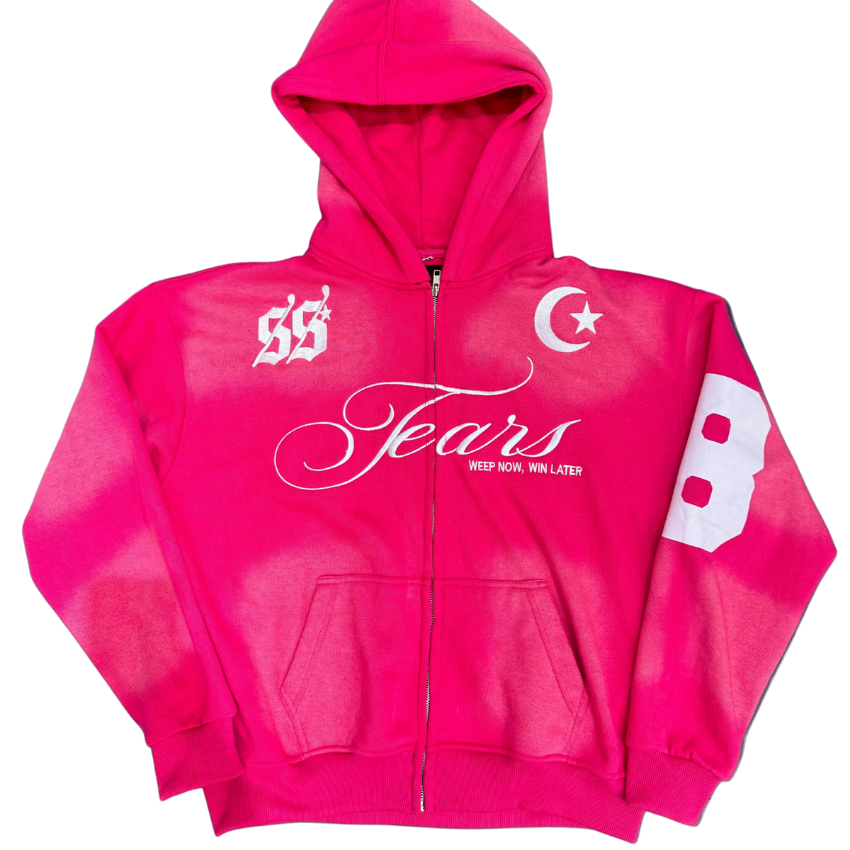 TEARS Zip Hoodie (PINK) LIMITED