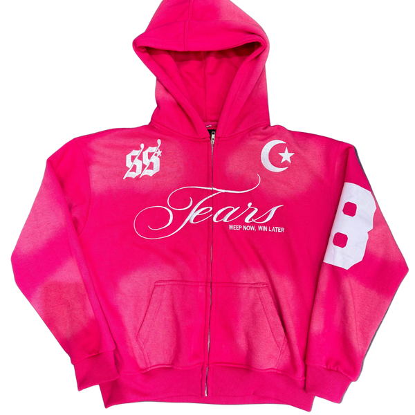 TEARS Zip Hoodie (PINK) LIMITED