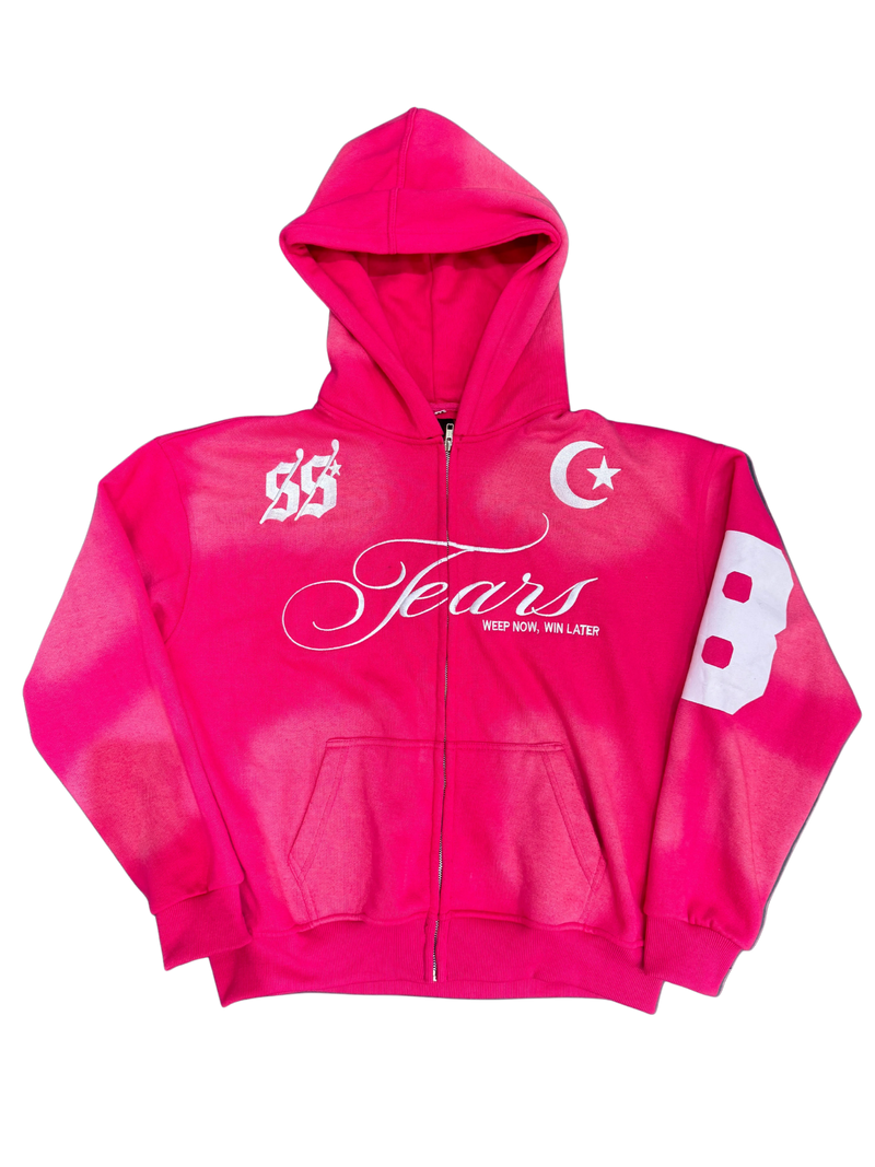 TEARS Zip Hoodie (PINK) LIMITED