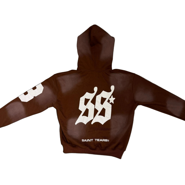 TEARS Zip Hoodie (BROWN) LIMITED