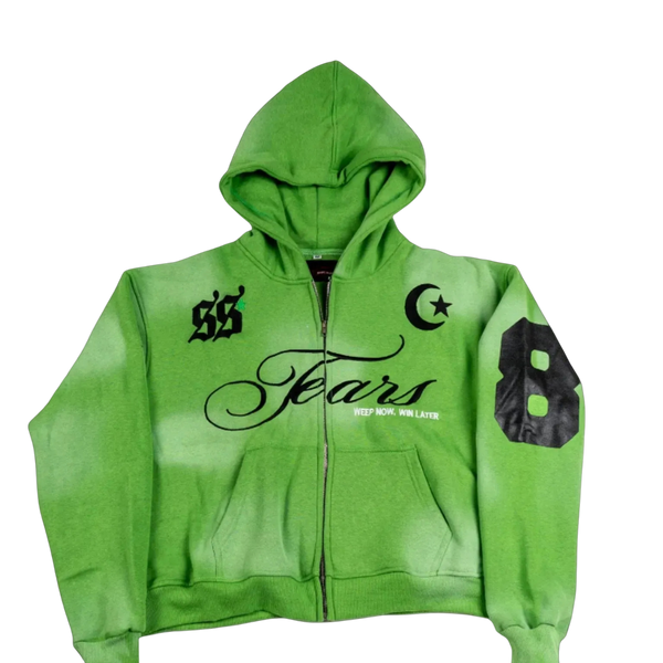 TEARS Zip Hoodie (JADE GREEN)