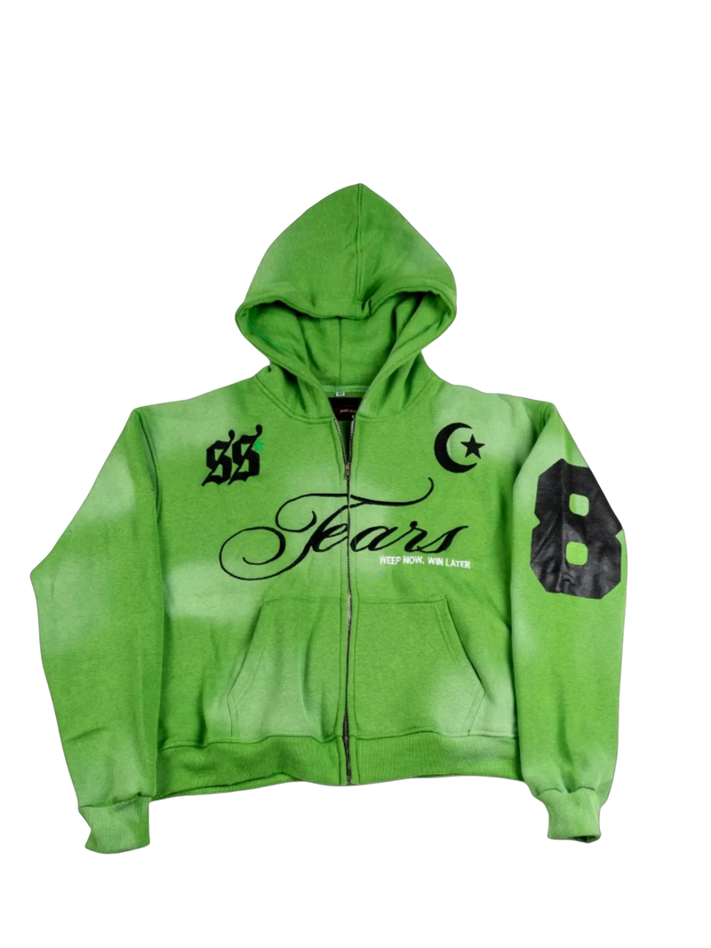 TEARS Zip Hoodie (JADE GREEN)