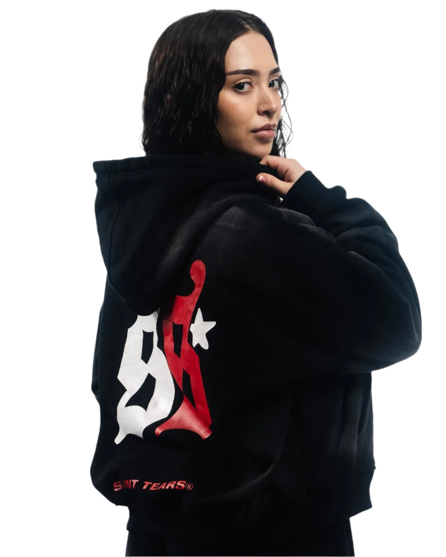 TEARS Zip Hoodie (BLOOD RED)