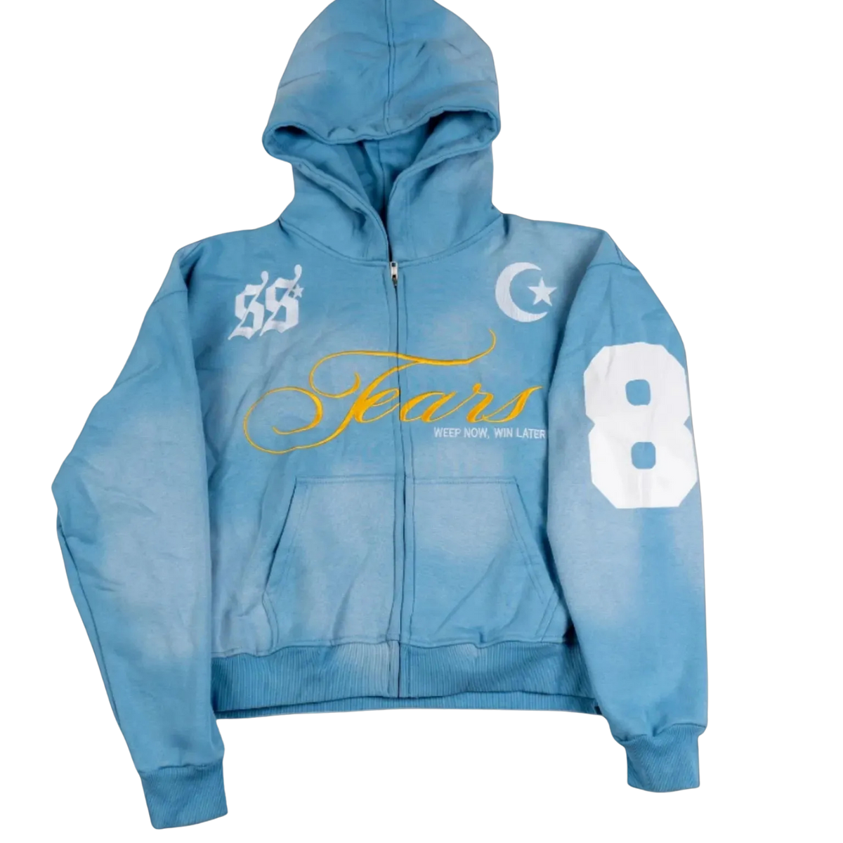 TEARS Zip Hoodie (SKY BLUE)
