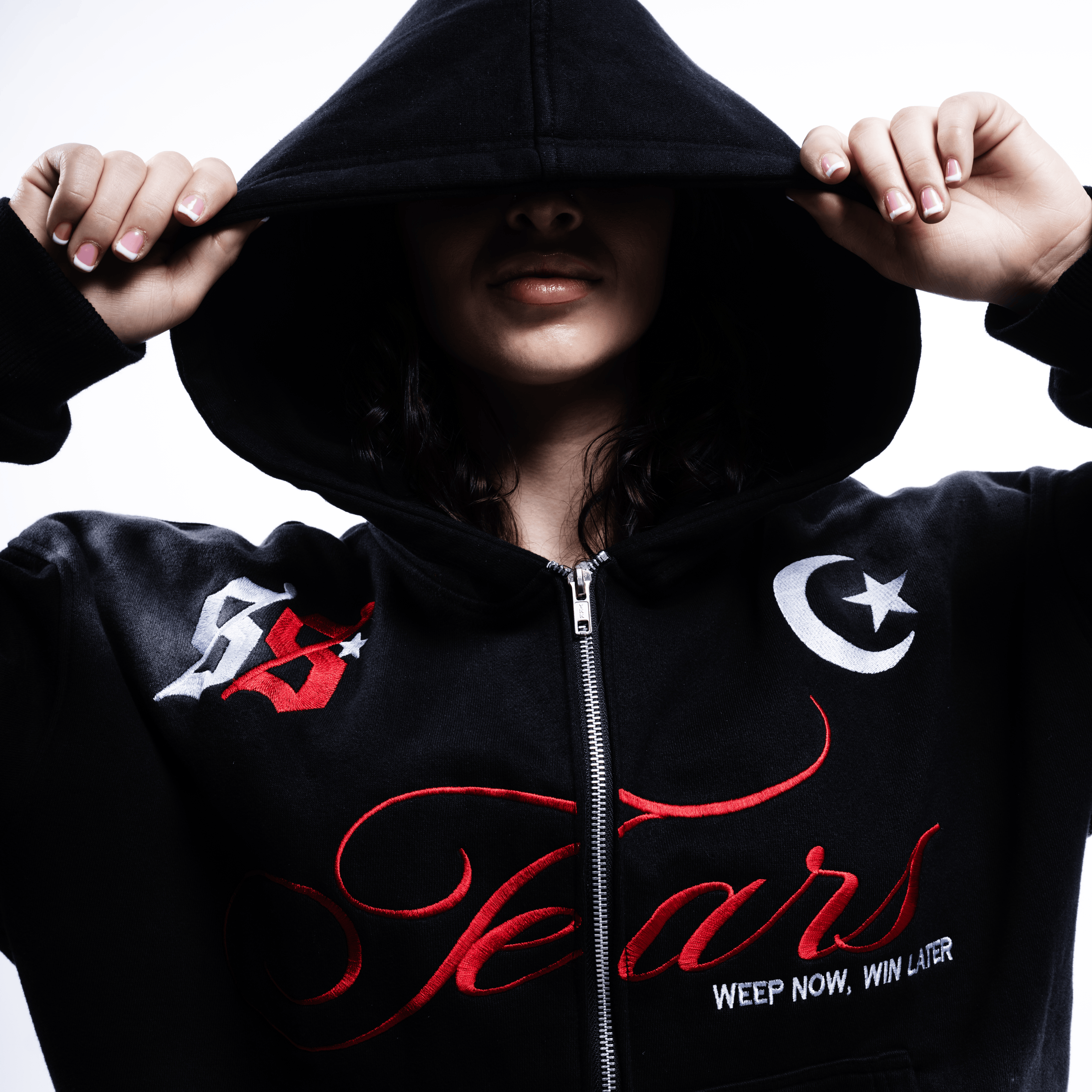 TEARS Zip Hoodie (BLOOD RED)