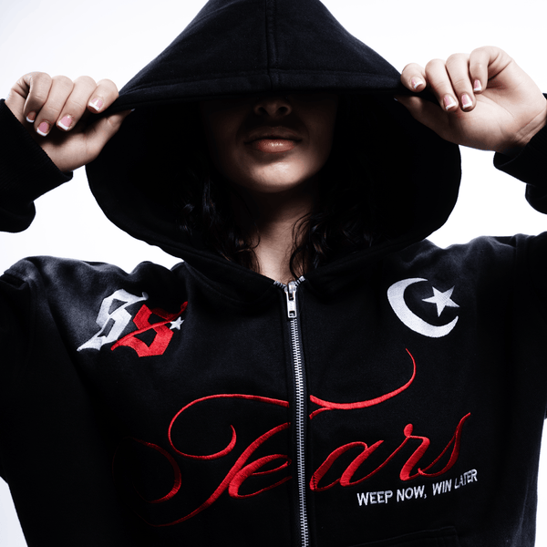 TEARS Zip Hoodie (BLOOD RED)