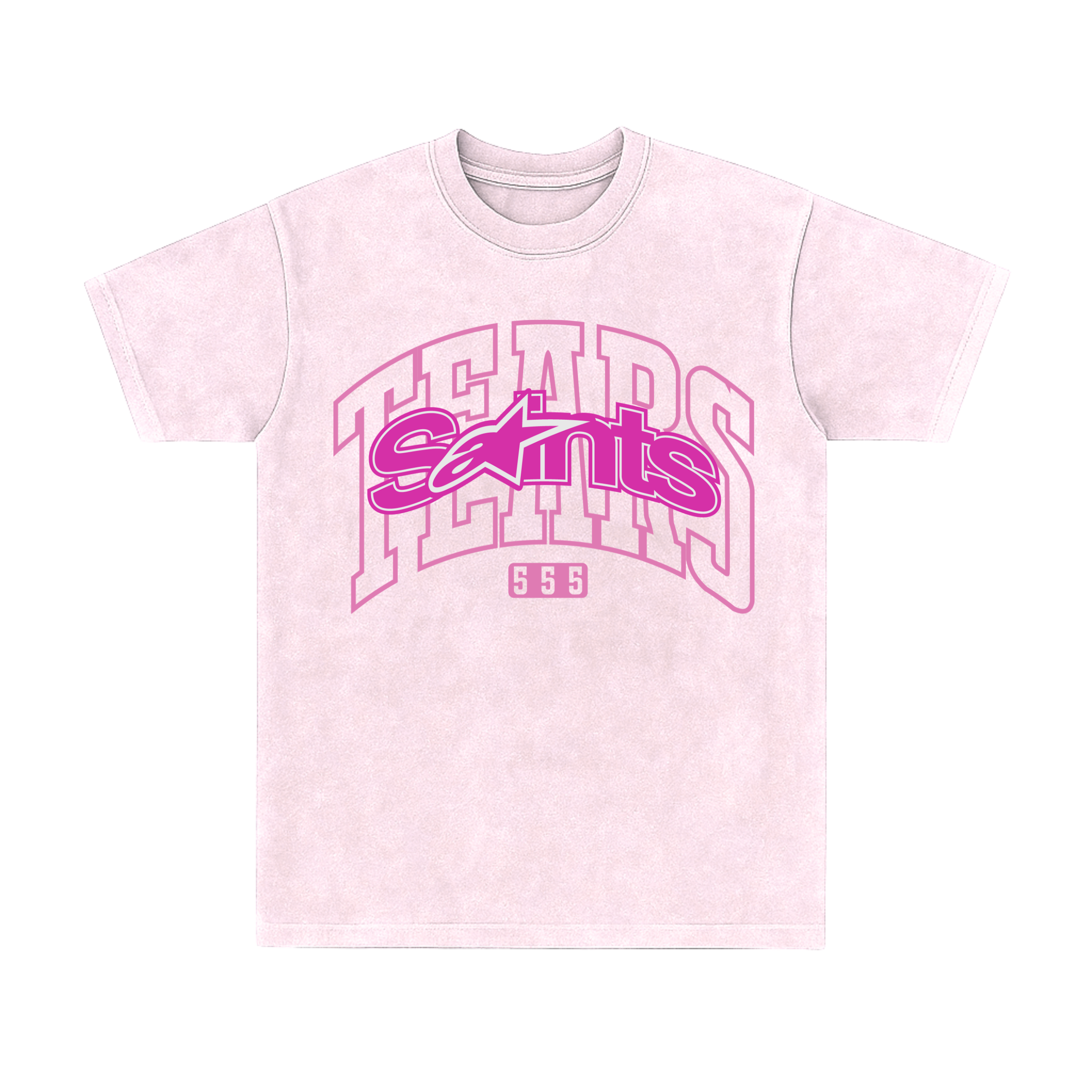 SAINT TEARS ピンク Tシャツ Ｌサイズ SAINT TEARS ピンク Tシャツ Lサイズ - メルカリ