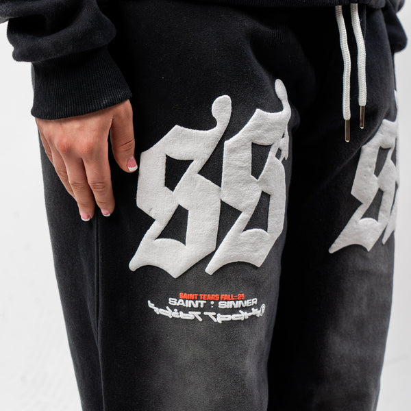 SAINT SINNER SWEATS (BLACK & GREY)