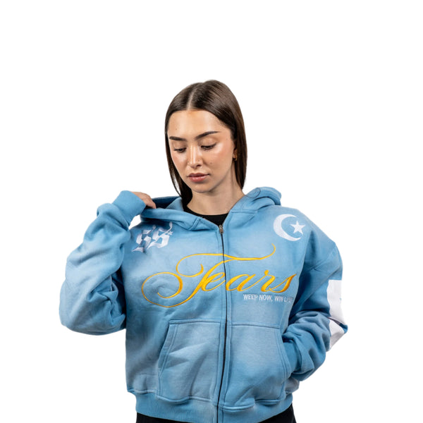 TEARS Zip Hoodie (SKY BLUE)