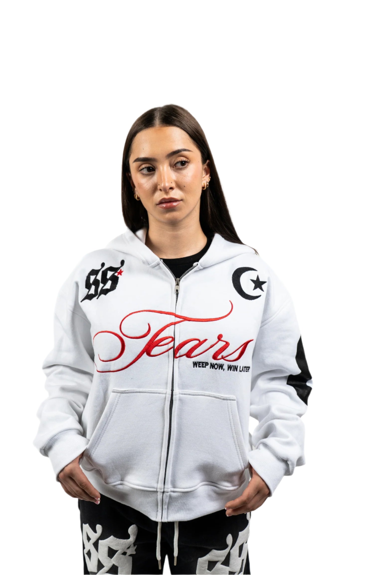 TEARS Zip Hoodie (PABLO WHITE)