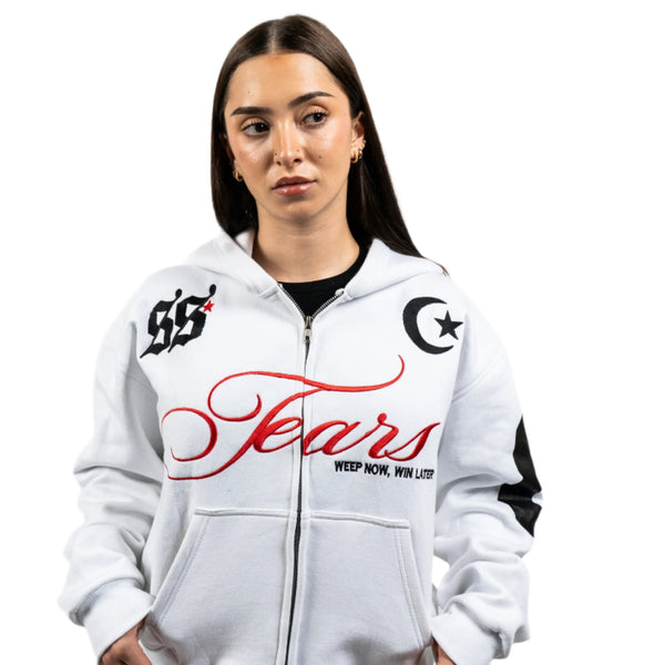 TEARS Zip Hoodie (PABLO WHITE)
