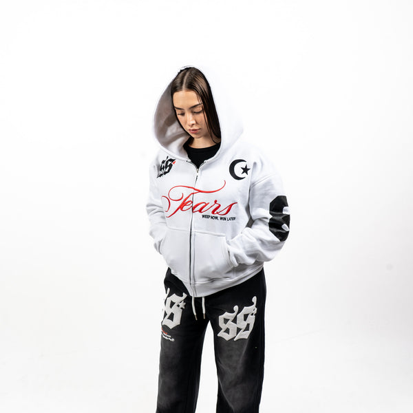 TEARS Zip Hoodie (PABLO WHITE)