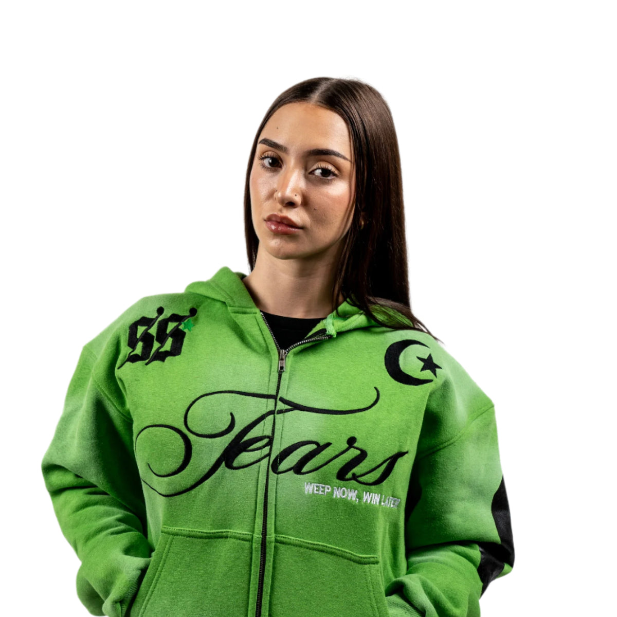 TEARS Zip Hoodie (JADE GREEN)