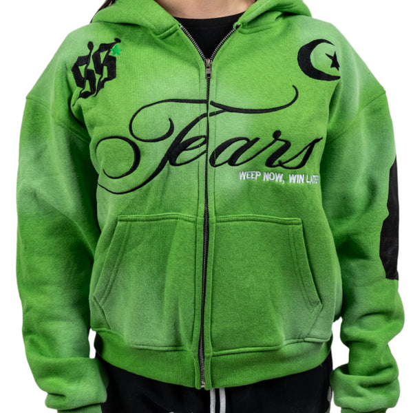 TEARS Zip Hoodie (JADE GREEN)