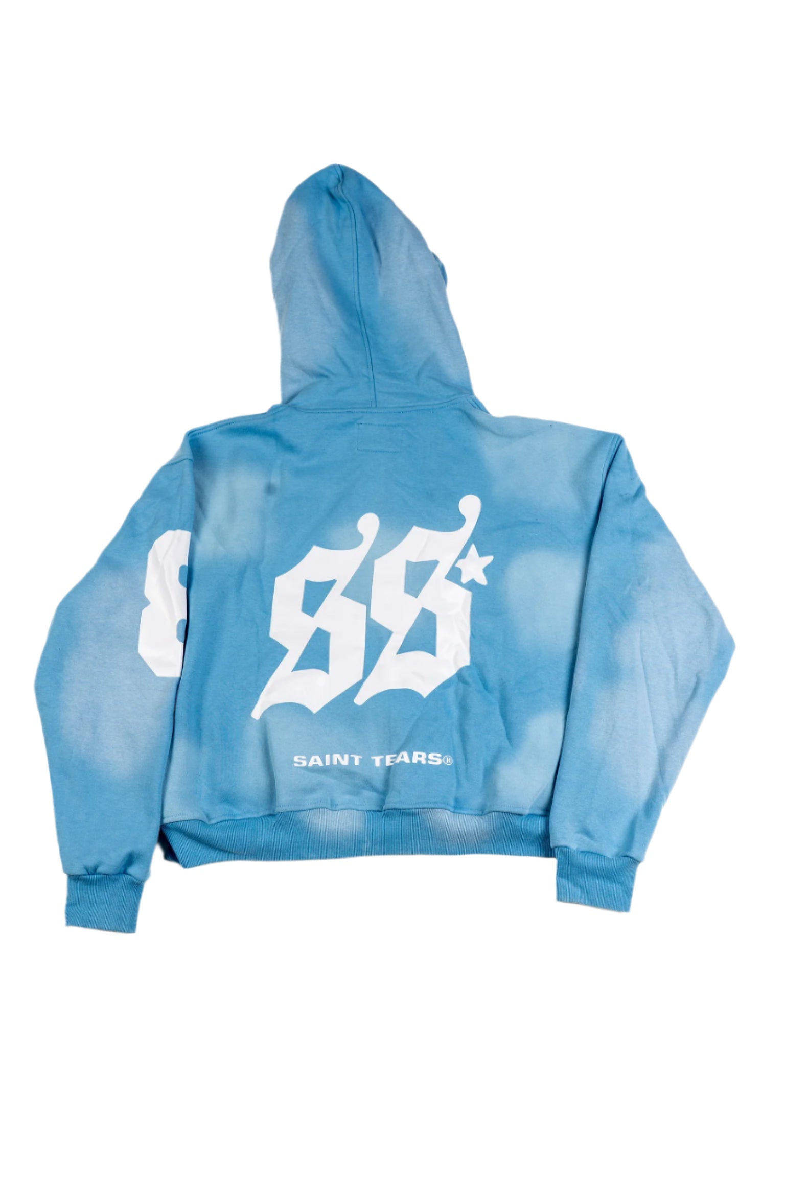 SAINT TEARS ブルー パーカー TEARS Zip Hoodie (SKY BLUE) – Saint Tears